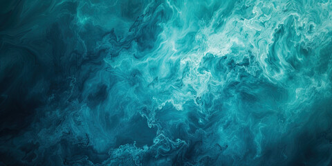 Fototapeta na wymiar Teal Tempest: Abstract Teal Toned Background with Stormy Atmosphere