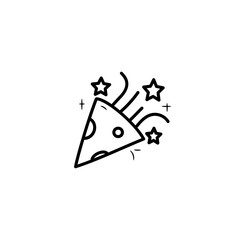 Birthday properti, confetti logo, vector, shape, symbol, arts, design, icon