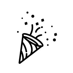 Birthday properti, confetti logo, vector, shape, symbol, arts, design, icon