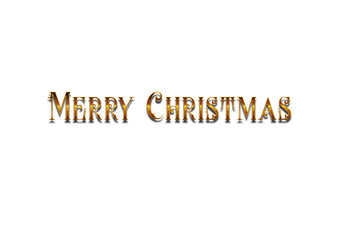 Merry christmas hand lettering calligraphy isolated on white background. Vector holiday illustration element. Merry Christmas script calligraphy