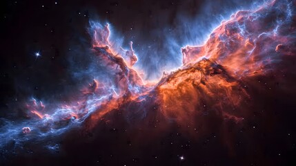 abstract background celestial bodies and cosmic elements.