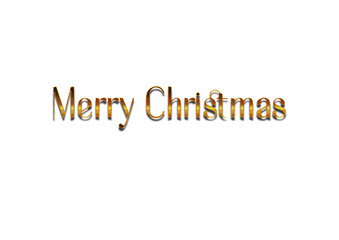 Merry christmas hand lettering calligraphy isolated on white background. Vector holiday illustration element. Merry Christmas script calligraphy
