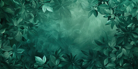 Jade Jungle: Abstract Background with Jade Green and Jungle Foliage Tones