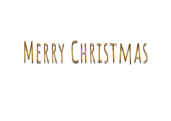 Merry christmas hand lettering calligraphy isolated on white background. Vector holiday illustration element. Merry Christmas script calligraphy