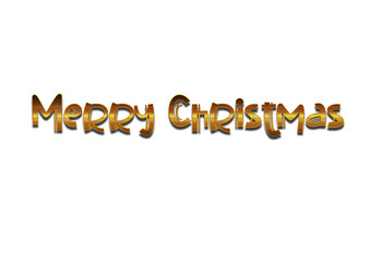 Merry christmas hand lettering calligraphy isolated on white background. Vector holiday illustration element. Merry Christmas script calligraphy
