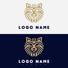 Fox or Lion Face Logo vector