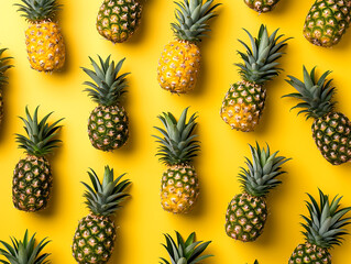 seamless background with pineapple