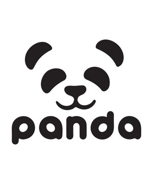 Panda logo vector tshirt design
