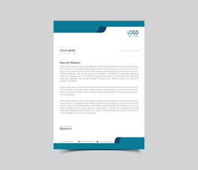 creative abstract professional corporate modern business letterhead design template