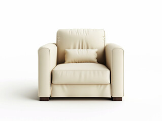 Fototapeta premium armchair isolated on white background