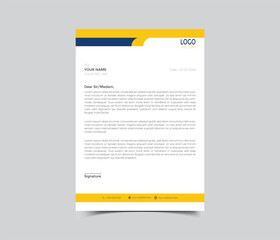 Obraz premium creative abstract professional corporate modern business letterhead design template