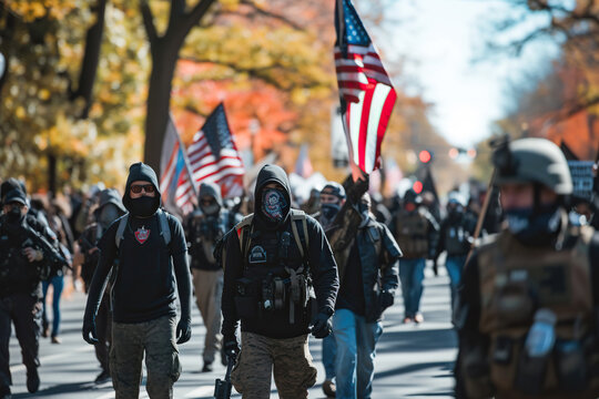 street protests and riots on the streets of the USA