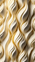 Vanilla ice cream on a white background