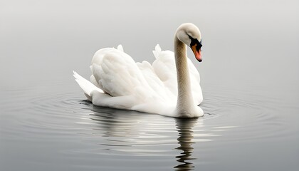 Naklejka premium Swan Isolate