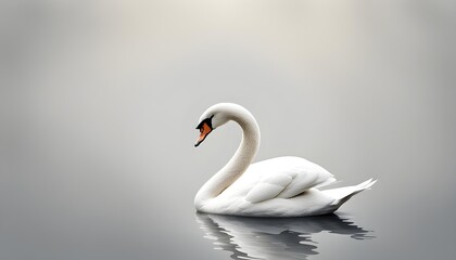 Obraz premium Swan Isolate