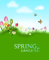 Background for spring concert