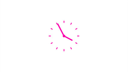 Wall clock icon. Clock Line Icon. hours pointed clockwise o'clock sharp illustration. Analog wall clocks icons.
