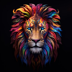 lion head illustration