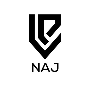 NAJ Letter logo design template vector. NAJ Business abstract connection vector logo. NAJ icon circle logotype.
