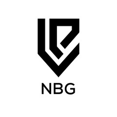 NBG Letter logo design template vector. NBG Business abstract connection vector logo. NBG icon circle logotype.
