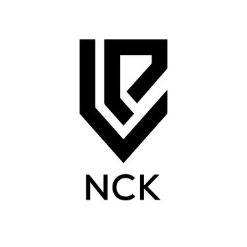 NCK Letter logo design template vector. NCK Business abstract connection vector logo. NCK icon circle logotype.
