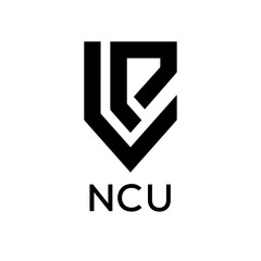 NCU Letter logo design template vector. NCU Business abstract connection vector logo. NCU icon circle logotype.
