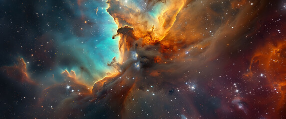 an image of an nebula space in - obrazy, fototapety, plakaty