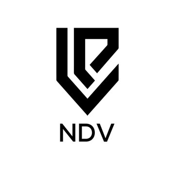 NDV Letter logo design template vector. NDV Business abstract connection vector logo. NDV icon circle logotype.
