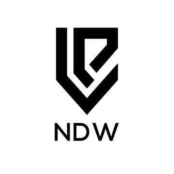 NDW Letter logo design template vector. NDW Business abstract connection vector logo. NDW icon circle logotype.
