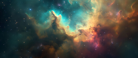 an image of an nebula space in - obrazy, fototapety, plakaty