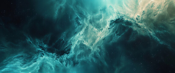 Obraz na płótnie Canvas an image of an nebula space in