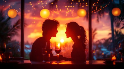 Romantic Escapes: Couples enjoying romantic moments in different settings, catering to the theme of love and relationships