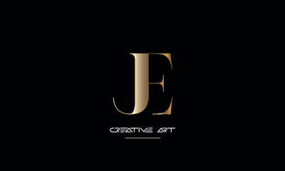 EJ, JE, E, J abstract letters logo monogram