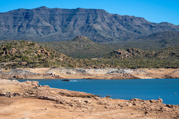 The Bartlett reservoir in the Tonto National forest