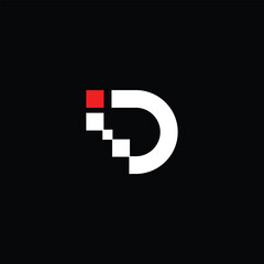 Monogram iD Letter Logo Design. Usable for Business Logo. Logo Element