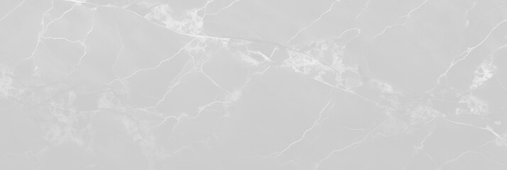 Panoramic light gray marble banner abstract stone background. Close-up stone texture. White rock grunge backdrop with copy space