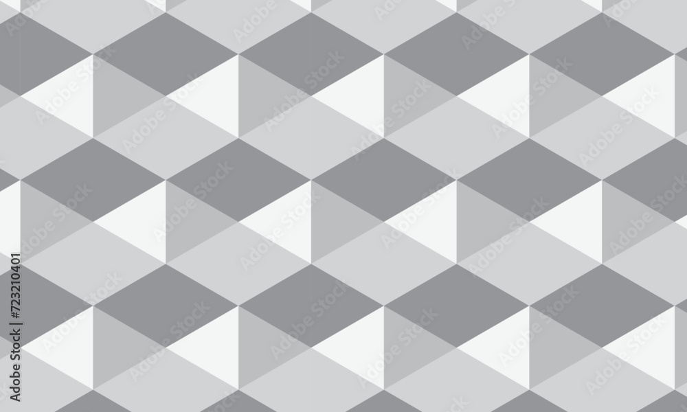 Aufkleber abstract repeatable seamless grey rhombus pattern.