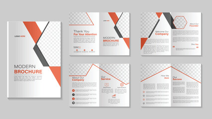 8 page company profile design