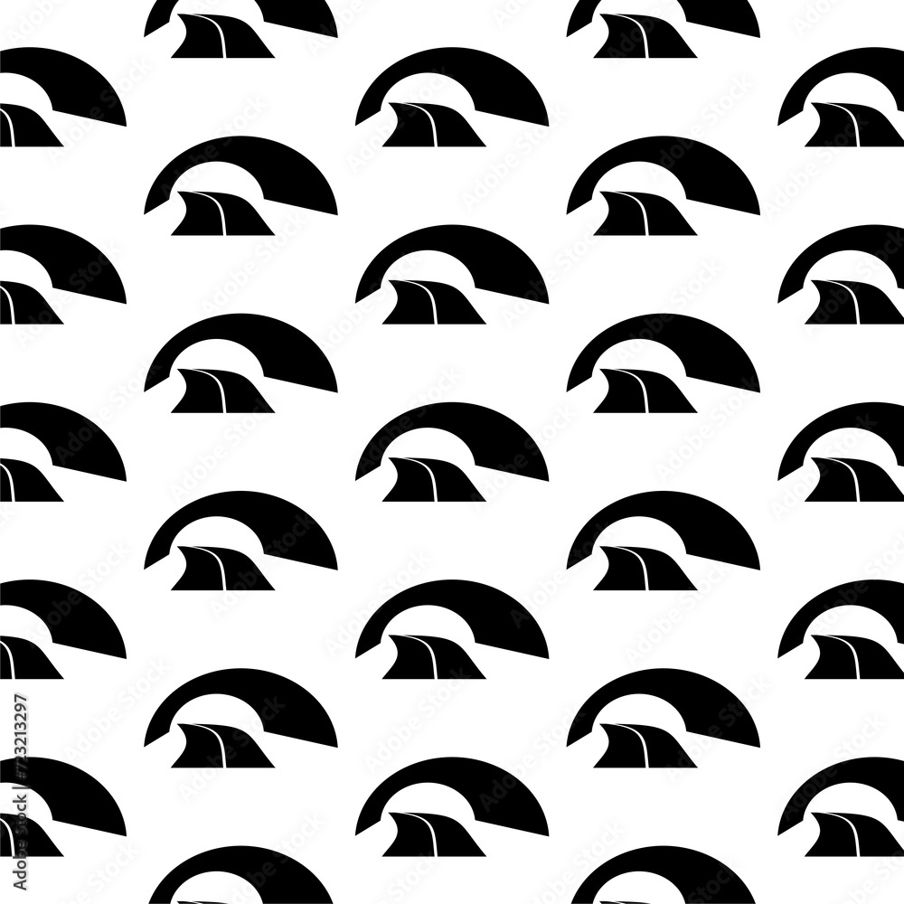 Poster tunnel and highway seamless pattern isolated on white