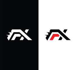 Monogram FX Letter Logo Design. Usable for Business Logo. Logo Element