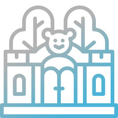 zoo gradient line icon