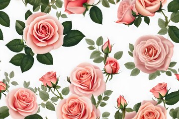 seamless pattern with roses