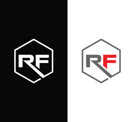 Monogram RF Letter Logo Design. Usable for Business Logo