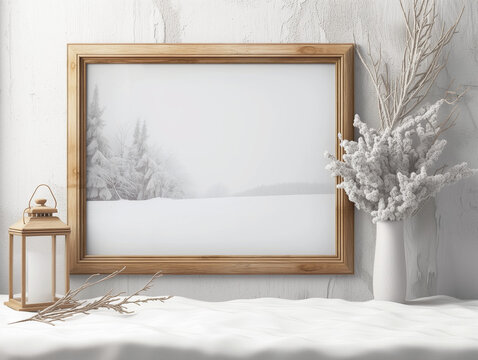 Winter Themed Frame Mockup