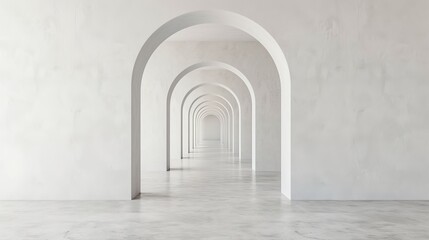 Obraz premium Empty modern white room with abundant natural light beautiful abstract architecture background