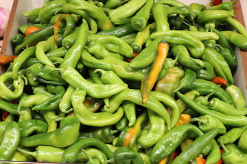 Vegetables and fruits are sold in January at the bazaar in Tel Aviv.