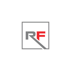 Monogram RF Letter Logo Design. Usable for Business Logo