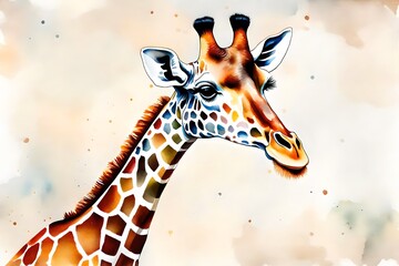 giraffe in zoo