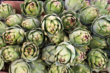 Vegetables and fruits are sold in January at the bazaar in Tel Aviv.