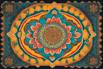 Naklejka premium thai style painting